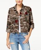 American Rag Juniors' Cropped Camo-print Cargo Jacket, Created For Macy's