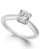 Marchesa Certified Diamond Solitaire Engagement Ring In 18k White Gold (1 Ct. T.w.)