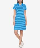 Tommy Hilfiger Striped Polo Shirtdress, Created For Macy's