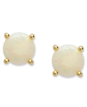 18k Gold Over Sterling Sterling Earrings, October's Birthstone Opal Stud Earrings (1-1/5 Ct. T.w.)