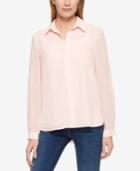 Tommy Hilfiger Tab-sleeve French Dot Shirt, Only At Macy's