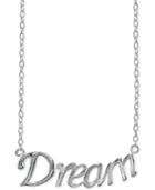 Giani Bernini Dream Script Pendant Necklace In Sterling Silver, Only At Macy's