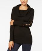 Thalia Sodi Embellished Cowl-neck Sweater, Created For Macy's