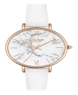 Lola Rose Calming, Ladies, White Howlite Printed Stone Dial, Genuine White Seashell Marble Crown, 38 Mm