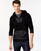 American Rag Mixed-media Colorblocked Fleece Hoodie, Only At Macy's