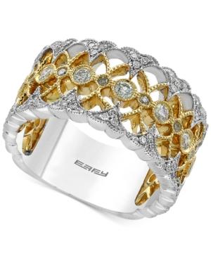 Duo By Effy Diamond Openwork Ring (1/2 Ct. T.w.) In 14k Gold And White Gold