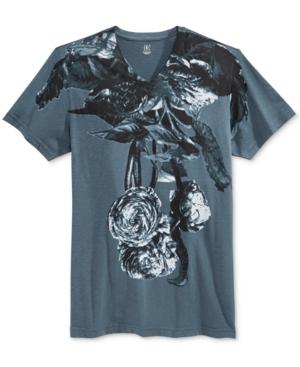 Inc International Concepts Men's Plants Graphic-print V-neck T-shirt, Only At Macy's