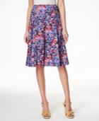 Charter Club Floral-print A-line Skirt, Only At Macy's