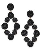 Inc International Concepts Gold-tone Sequined Chandelier Earrings, Created For Macy's