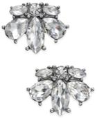 Charter Club Silver-tone Crystal Stud Earrings, Only At Macy's
