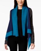 Calvin Klein Jeans Asymmetrical Colorblocked Flyaway Cardigan
