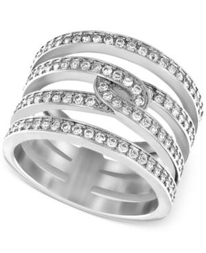 Swarovski Creativity Rhodium-tone Crystal Ring