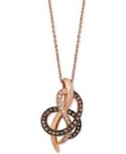 Le Vian Chocolatier Diamond Abstract Pendant Necklace (1/4 Ct. T.w.) In 14k Rose Gold