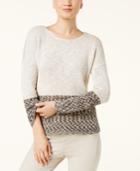 Inc International Concepts Metallic Colorblocked Sweater, Created For Macy's