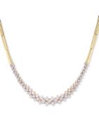 Wrapped In Love Diamond Cluster Bar Collar Necklace (3 Ct. T.w.) In 14k Gold, Created For Macy's
