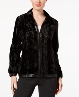 Alfred Dunner Talk Of The Town Faux-fur Jacket