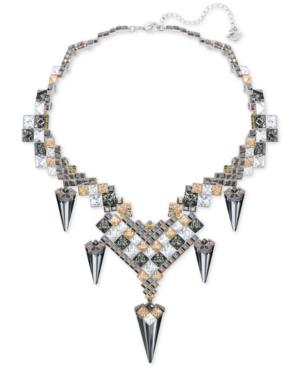 Swarovski Goddess Silver-tone Jagged Crystal Drama Necklace