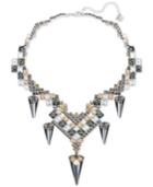 Swarovski Goddess Silver-tone Jagged Crystal Drama Necklace