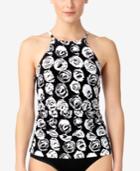 Anne Cole Make A Sash Printed High-neck Tankini Top Women's Swimsuit
