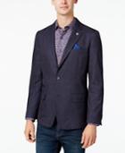 Ben Sherman Men's Slim-fit Blue/red Neat Sport Coat