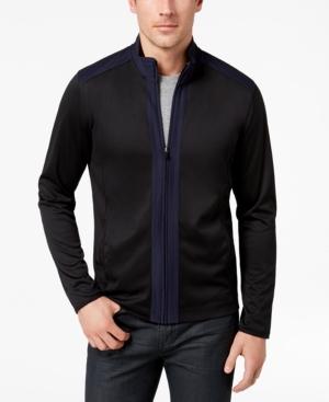 Alfani Men's Pieced Colorblocked Full-zip Tech Jacket, Created For Macy's