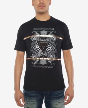 Sean John Men's Zebra Pyramid Graphic-print T-shirt, Created For Macy's