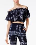 Endless Rose Cropped Off-the-shoulder Top