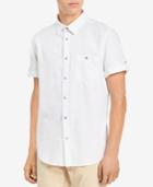 Calvin Klein Jeans Men's Herringbone Utility Shirt