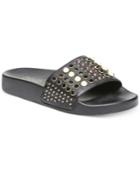 Carlos By Carlos Santana Coco Studded Pool Slide Sandals Women's Shoes