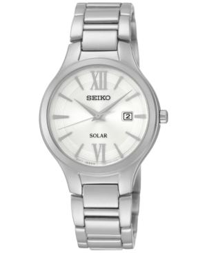 Seiko Women's Solar Stainless Steel Bracelet Watch 29mm Sut207