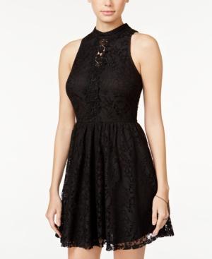 Bcx Juniors' Lace Fit & Flare Dress