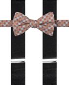 Alfani Men's Fencing Gingham Bow Tie & Suspender Set, Only At Macy's