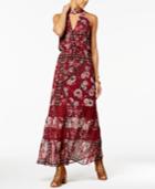 American Rag Juniors' Printed Choker Maxi Dress, Created For Macy's