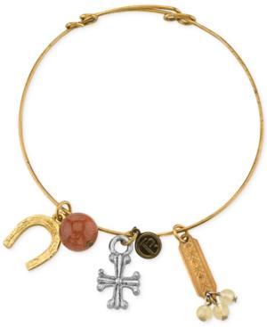 T.r.u. Two-tone Talisman Of Tenacity Charm Bracelet