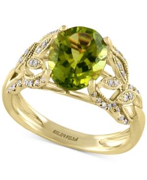Olivia By Effy Peridot (2-9/10 Ct. T.w.) And Diamond (1/4 Ct. T.w.) Ring In 14k Gold