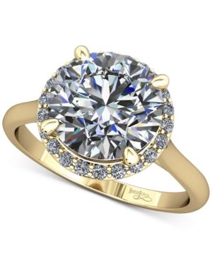 Diamond Halo Mount Setting (1/8 Ct. T.w.) In 14k Gold