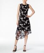 Alfani Prima Embroidered Asymmetrical Dress, Only At Macy's