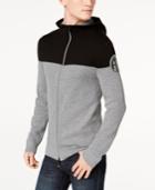 Armani Exchange Men's Two-tone Zip-front Hoodie