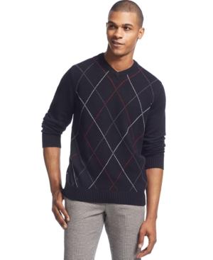 Geoffrey Beene Big And Tall Harlequin Sweater