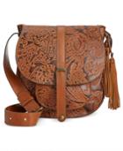 Patricia Nash Burnished Tooled Lace Barcelona Shoulder Bag