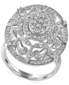 Pave Classica By Effy Diamond Vintage Swirl Ring (7/8 Ct. T.w.) In 14k White Gold