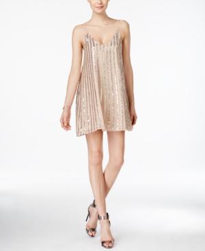 Guess Jaslyn Sequined Trapeze Mini Dress