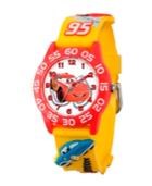 Disney Cars Boys' 3d Red Plastic Time Teacher Watch