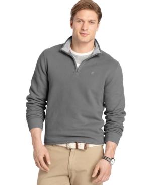 Izod Big And Tall Sueded Quarter-zip Pullover