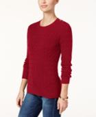Charter Club Petite Cable-knit Sweater, Only At Macy's
