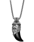 Scott Kay Men's Onyx & Black Sapphire (3/4 Ct. T.w.) Pendant Necklace In Sterling Silver