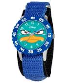 Disney Watch, Kid's Agent P Time Teacher Blue Velcro Strap 31mm W000157