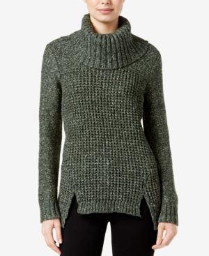 Kensie Asymmetrical Knit Turtleneck