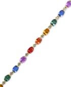 Watercolors By Effy Multi-color Sapphire (10-3/4 Ct. T.w.) And Diamond (1/3 Ct. T.w.) Bracelet In 14k Gold, Created For Macy's