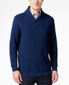 Tasso Elba Men's Textured Shawl-collar Pullover, Only At Macy's